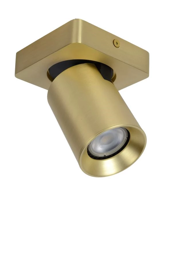 Lucide NIGEL - Ceiling spotlight - LED Dim to warm - GU10 - 1x5W 2200K/3000K - Matt Gold / Brass - turned off